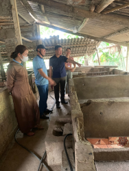 Chi cục Chăn nuôi và Thú y kiểm tra công tác phòng chống dịch bệnh gia súc, giầm và tiêm phòng vụ Xuân năm 2024 tại các huyện Con Cuông, Nghi Lộc